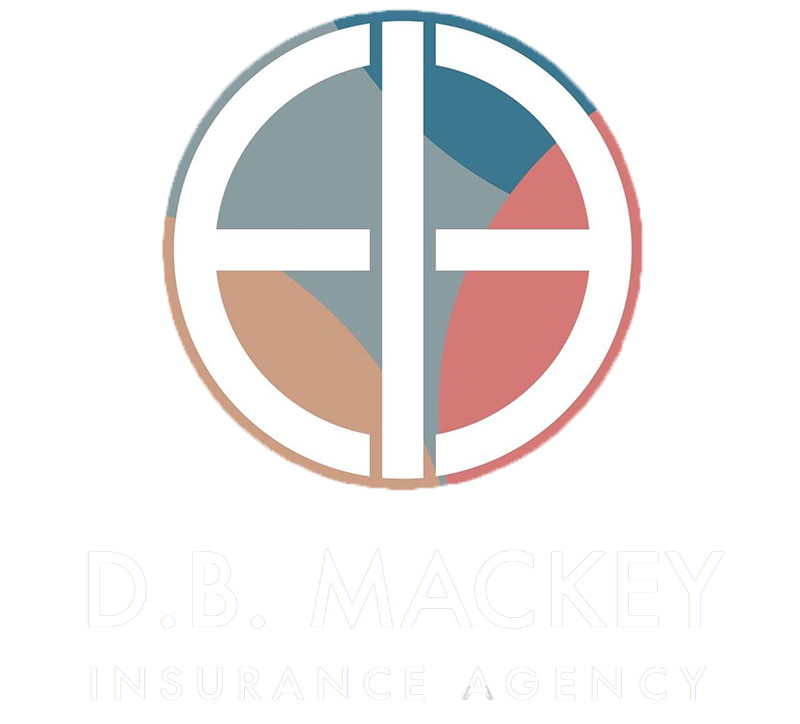 DB Mackey Insurance Agency - Logo 800 White Text